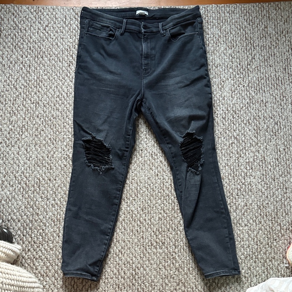 Good American Charcoal Jeans